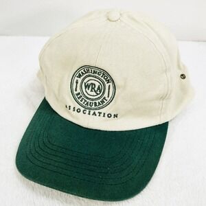 Washington Restaurant Association 2-Tone Hat Cap Adjustable Strapback Beige